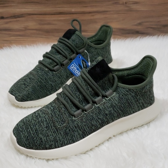 New Adidas Tubular Green Running Sneakers - Picture 6 of 8